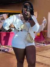 Zweiteilige Outfits Lässige Langarmshirts Shorts